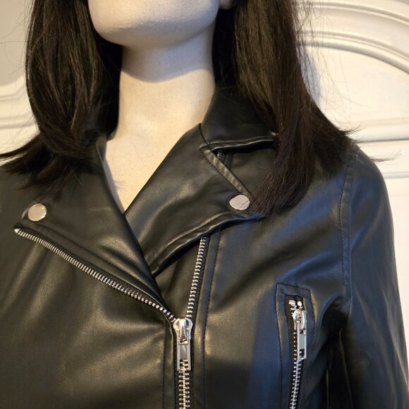 NWOT Princess Polly Moto Faux Leather Jacket - Picture 5 of 10